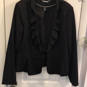 Black blazer, from white/black